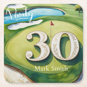 Dessous De Verre Carré Golf 30e anniversaire