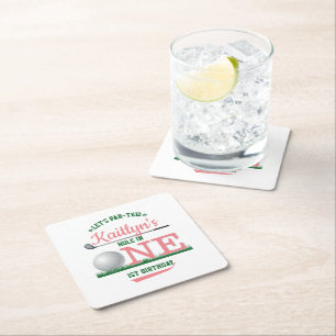 Dessous De Verre Carré Golf PAR-TEE 1er anniversaire