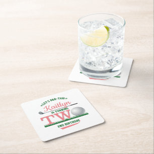Dessous De Verre Carré Golf PAR-TEE 2e anniversaire