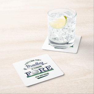 Dessous De Verre Carré Golf PAR-TEE 4e anniversaire