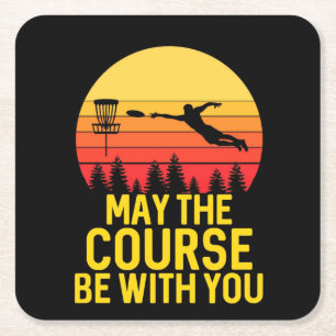 Dessous De Verre Carré Golf sur disque avec vous
