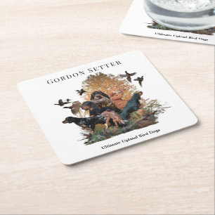 Dessous De Verre Carré Gordon Setter,saison de chasse