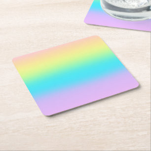 Dessous De Verre Carré Gradient de Gorgeous Pastel