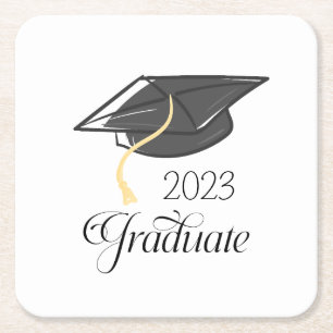 Dessous De Verre Carré Graduation Party Black Graduation Cap Custom