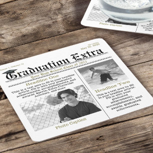 Dessous De Verre Carré Graduation Photo Moderne Cool Fun Faits
