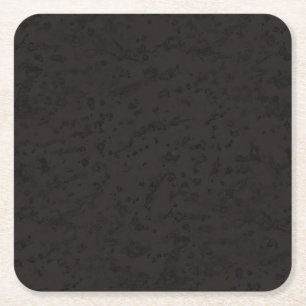 Dessous De Verre Carré Grain noir en bois de regard d'écorce de liège