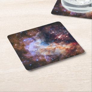Dessous De Verre Carré Grappe étoile céleste de la NASA