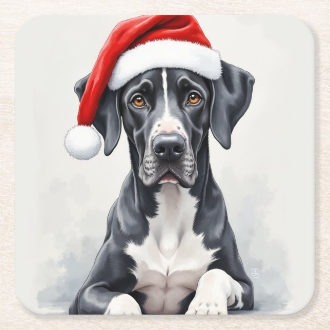 Dessous De Verre Carré Great Dane Coaster (Devant)