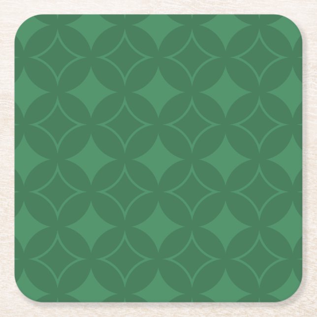 Dessous De Verre Carré Green Shippo motif (Devant)