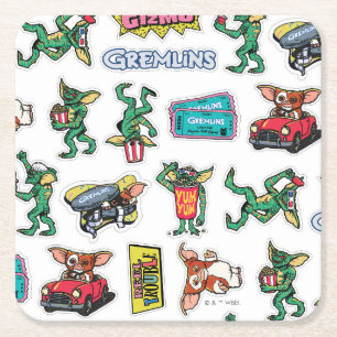 Dessous De Verre Carré Gremlins™ Autocollants Drôles Motifs