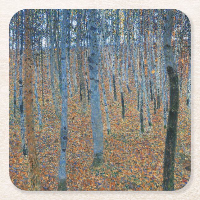Dessous De Verre Carré Gustav Klimt Beech (Devant)