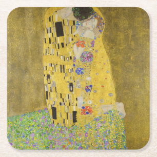 Dessous De Verre Carré Gustav Klimt - Le baiser