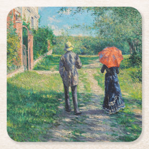 Dessous De Verre Carré Gustave Caillebotte - Le Chemin montant