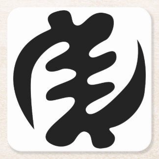 Dessous De Verre Carré Gye Nyame | God is Supreme Adinkra