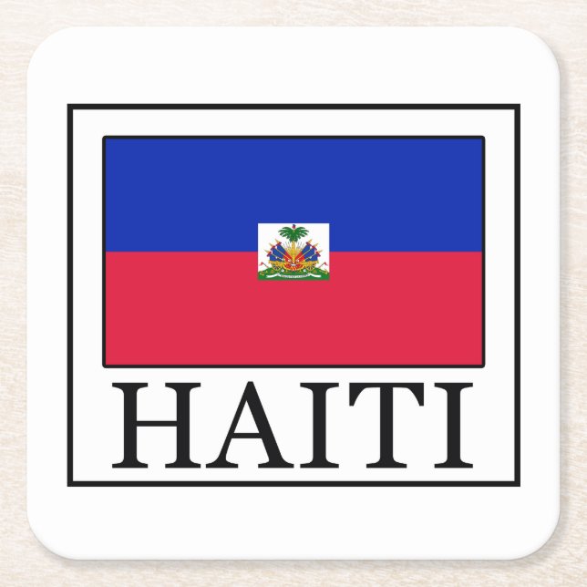 Dessous De Verre Carré Haïti (Devant)