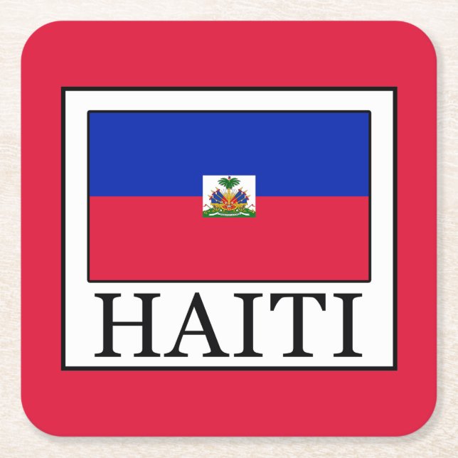 Dessous De Verre Carré Haïti (Devant)