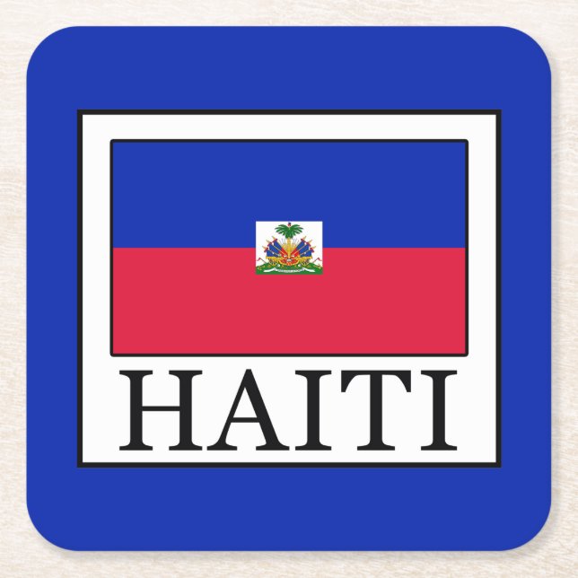 Dessous De Verre Carré Haïti (Devant)