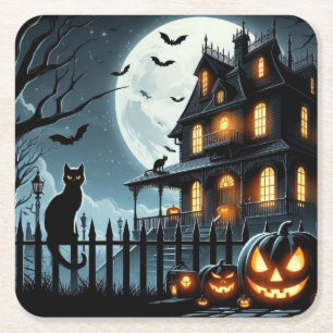 Dessous De Verre Carré Halloween