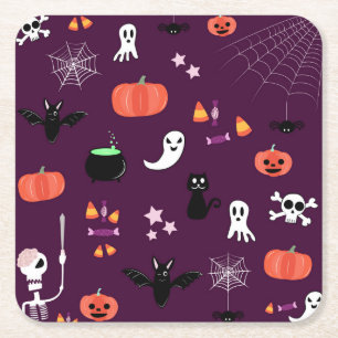 Dessous De Verre Carré Halloween
