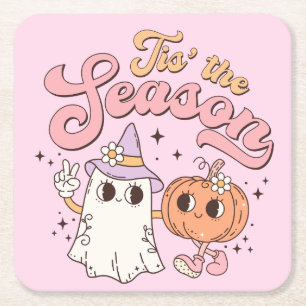Dessous De Verre Carré Halloween C'est la saison