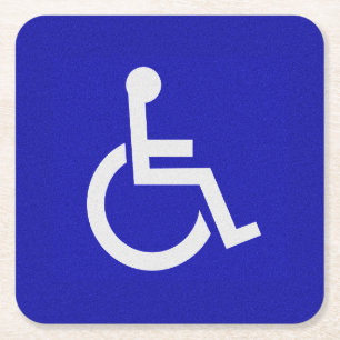 Dessous De Verre Carré Handicapés handicapés
