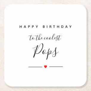 Dessous De Verre Carré happhday to coolé pops