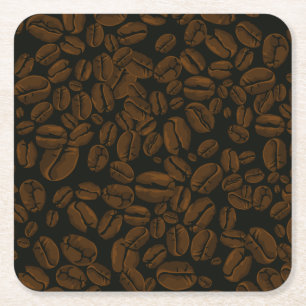 Dessous De Verre Carré Haricots de café torréfiés