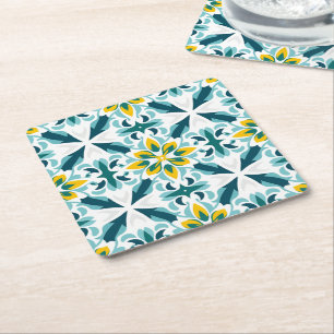 Dessous De Verre Carré 💛 Harmonie 💚 VerdeSol Azulejo