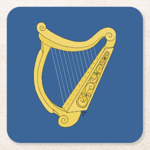 Dessous De Verre Carré Harpe irlandaise