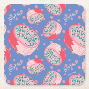 Dessous De Verre Carré HARRY POTTER™ Motif de gâteau d'anniversaire