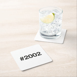 Dessous De Verre Carré Hashtag 23 Anniversaire 2002