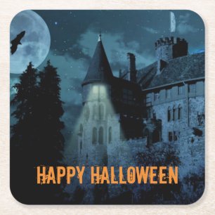Dessous De Verre Carré Haunted Goth Mansion Halloween