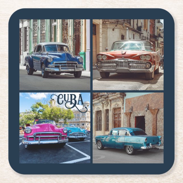 Dessous De Verre Carré Havana CUBA (Devant)