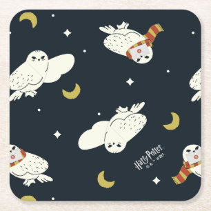 Dessous De Verre Carré Hedwig Motif Clair de Lune