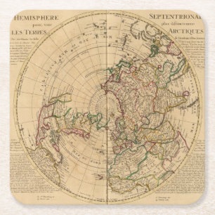 Dessous De Verre Carré Hémisphère nord 5