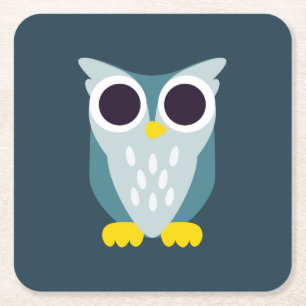 Dessous De Verre Carré Henry le hibou