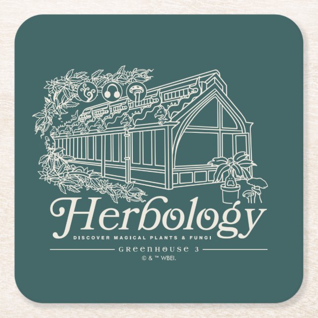 Dessous De Verre Carré Herbologie HOGWARTS™ (Devant)