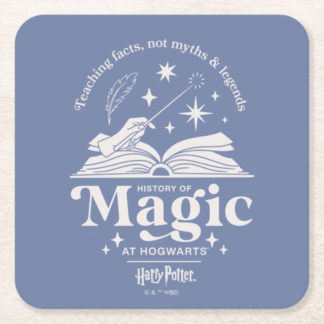 Dessous De Verre Carré Histoire de la magie chez HOGWARTS™ (Devant)