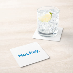 Dessous De Verre Carré Hockey