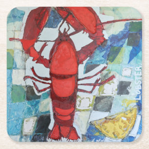Dessous De Verre Carré Homard du Maine