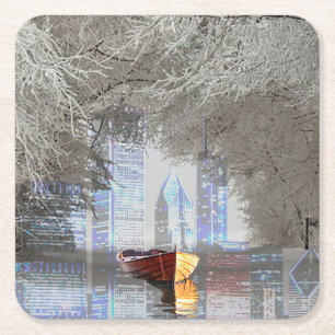 Dessous De Verre Carré Horizon