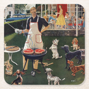 Dessous De Verre Carré Hot-dogs