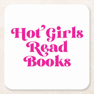 Dessous De Verre Carré Hot Girls Lire des livres