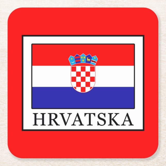 Dessous De Verre Carré Hrvatska (Devant)