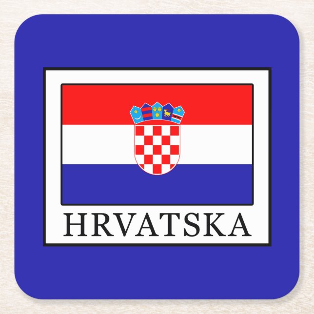 Dessous De Verre Carré Hrvatska (Devant)