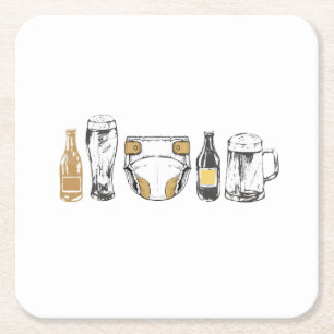 Dessous De Verre Carré Huggies et Chuggies