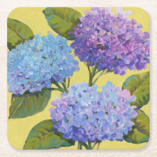 Dessous De Verre Carré Hydrangée de printemps I
