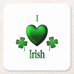 Dessous De Verre Carré I Heart Irish