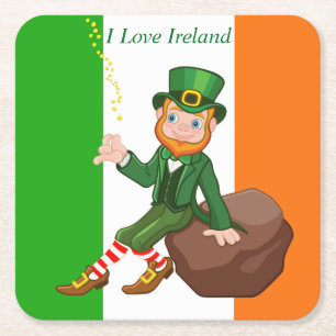 Dessous De Verre Carré I Love Ireland