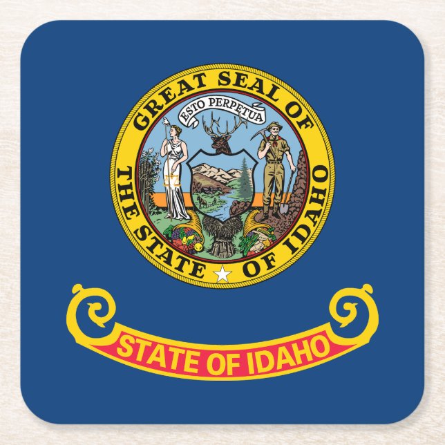 Dessous De Verre Carré Idaho State Flag (Devant)
